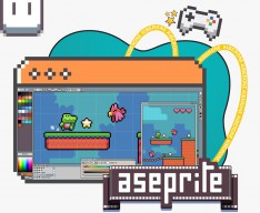 Aseprite - computer animation in the Pixel Art style - Programming for children in Brasov