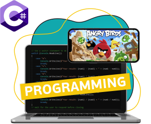 C# programming. The wonderful world of 2D games - Programming for children in Brasov